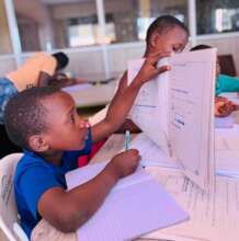 Young scholar in Uganda