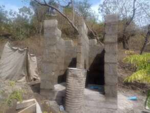 The toilet is underway and almost done