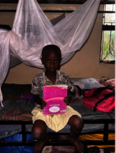 Joseph's sister, Aziza wants to learn