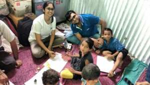 Activities with volunteers