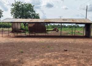 Existing school shared by two villages.