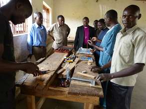 Watching woodworking training
