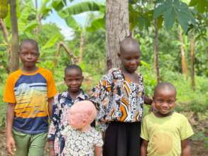 Asina home with her MCCF family for school break