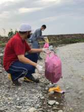 Cleaning the river