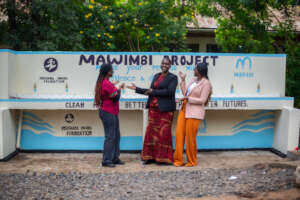 Handover of handwashing facility to school