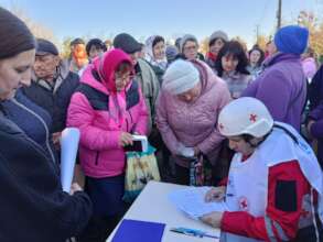 Humanitarian aid in the Kherson region