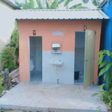 installed 2 urinals and toilets