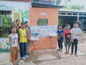 New hand washing place