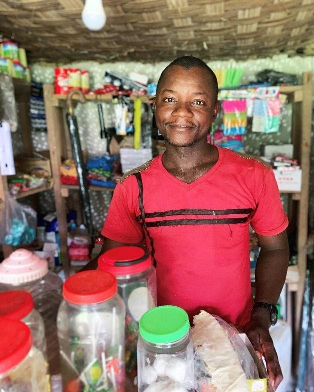 CHA James in his shop in Voin Town