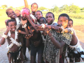 Home made plastic soccer ball !