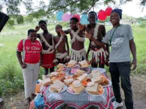 Some children were still arriving