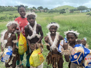 Some of the items from the balanced meal provided