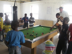 Playing pool
