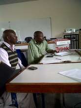 Thabo and David from Dazerus House at the meeting