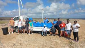 Beach cleanup result