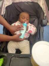 one of baby benefited from the project