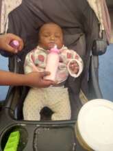 one of baby benefited from the project