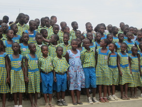 Class four students at Challenging Heights School