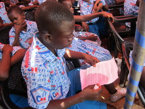 School Prefect preparing for his speech