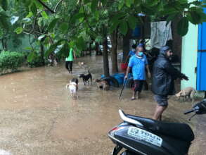 Flooding in our main compound 2020