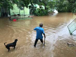 Flooding in our main compound 2020