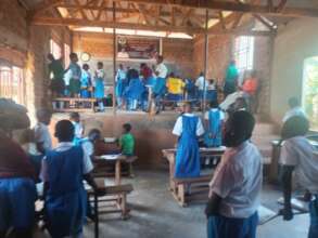 Church building housing pupils