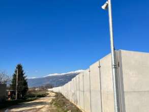 A Refugee Camp in Greece with 3m "prison" walls