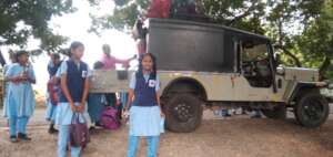 Coming from school elder girls'