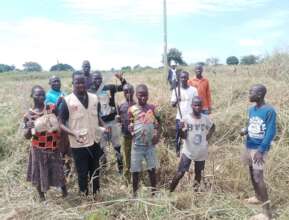 Youth doing Bush Clearing