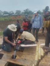 Preparing land we purchased to build our orphanage