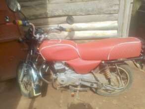 Our new motorcycle which will help with transport