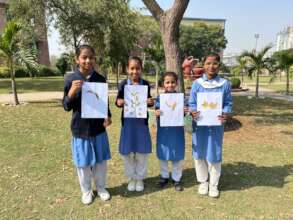 Students smile during a fun LSBE activity