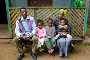 Abraham & Seble with their children