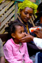 Zenash getting her eyes screened