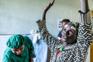 Bishashe extremely happy & grateful after surgery
