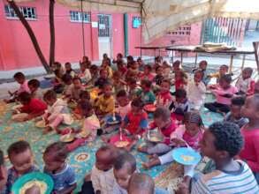 partial picture of  children at MHO  Care feeding