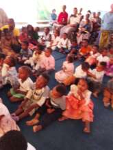Children receiving nutritious meals or hygiene s
