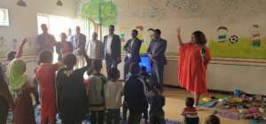 GOVERNMENT OFFICIALS ON visit FREE COMMUNITY CHILD