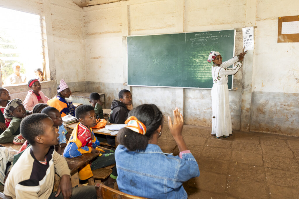 Snellen eye chart test