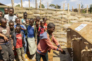 Handwashing unit in action