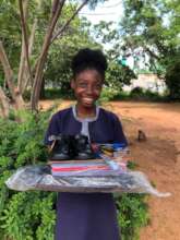 Ireen collecting her school supplies!