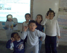 children at their first contact with the game