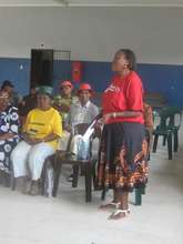 Sharing at Gogo's HIV literacy training
