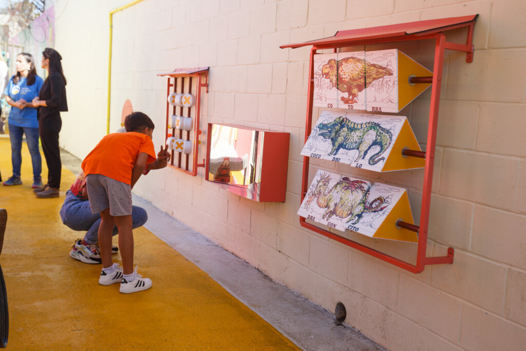 Playground for 200 kids visiting their mothers