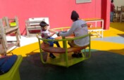 Playground for 200 kids visiting their mothers