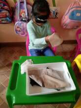 Fabric match activity to explore sense of touch