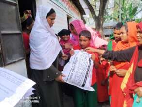 Provided Dry food as relief & rehabilitation