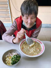 Senior Jinzhen at Gangqian community center