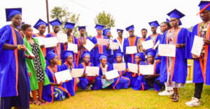 Graduation of some of the teen mothers