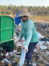 So far hand selecting rubbish is very timely
